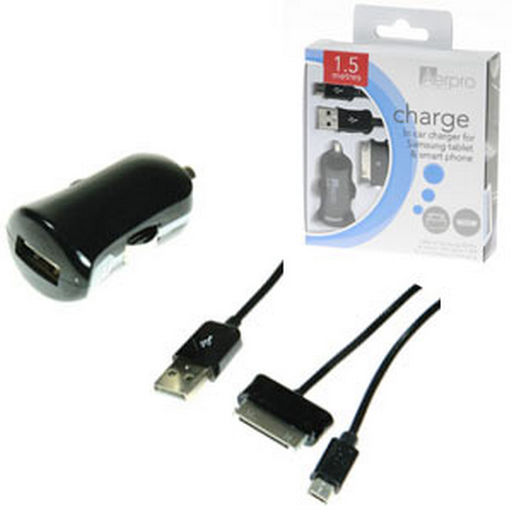 <NLA>MICRO USB / SAMSUNG 30 PIN CAR CHARGER 2.1A