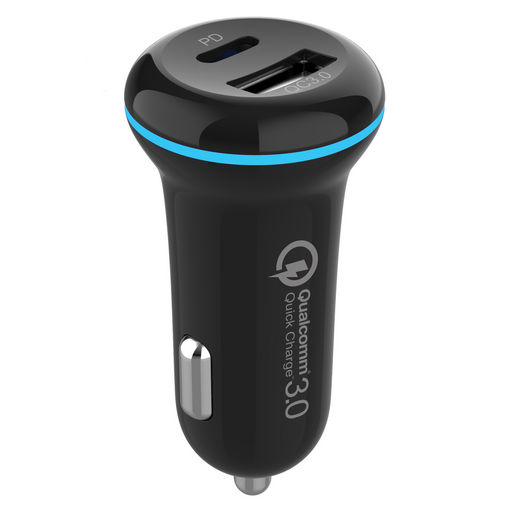 PD + QC3.0 DUAL USB IN-CAR CHARGER