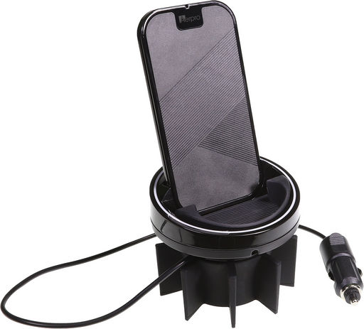 QI CERTIFIED 15W WIRELESS CHARGING CUP HOLDER MOUNT SMARTPHONE HOLDER