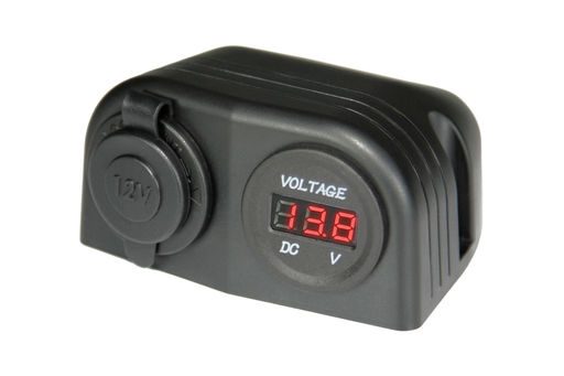 SURFACE ACCESSORY SOCKET & VOLTMETER