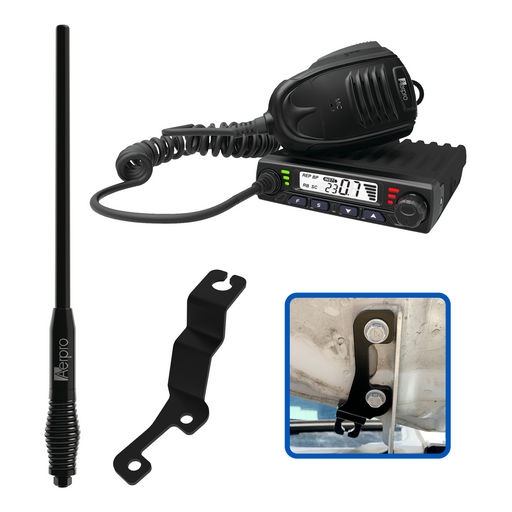 COMPACT 5W UHF CB KIT TO SUIT HOLDEN COLORADO 2017-2020