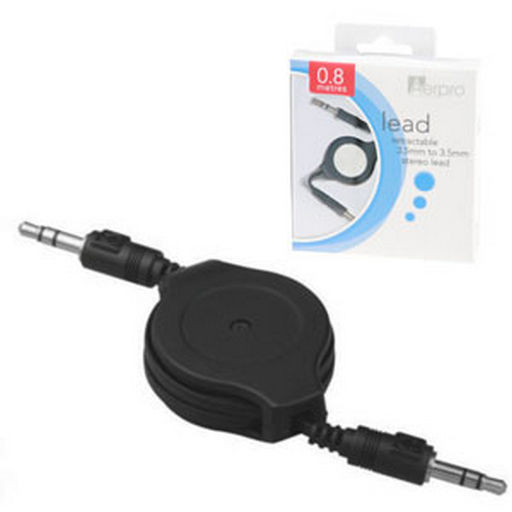RETRACTABLE 3.5MM TO 3.5MM STEREO LEAD