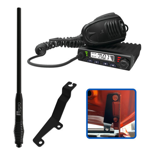 COMPACT 5W UHF CB KIT TO SUIT ISUZU D-MAX 2021-ON