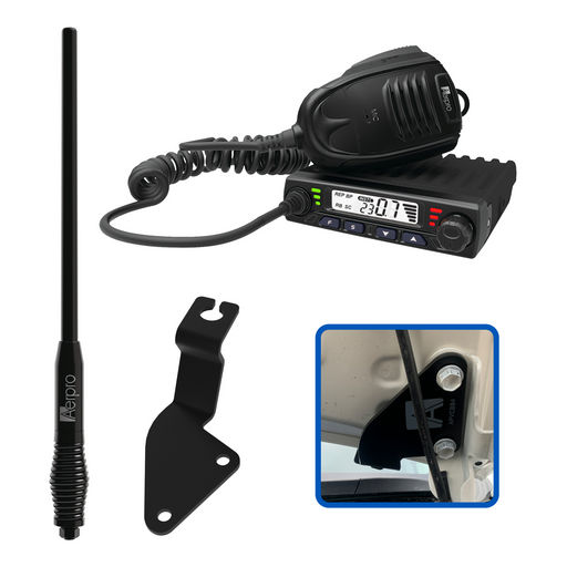 COMPACT 5W UHF CB KIT TO SUIT TOYOTA HILUX & FORTUNER 2015-ON