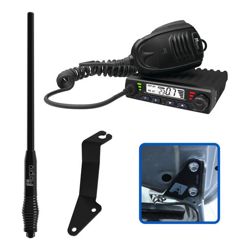 COMPACT 5W UHF CB KIT TO SUIT TOYOTA LANDCRUISER 2016-2021