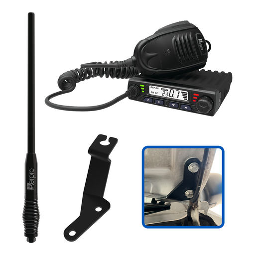 COMPACT 5W UHF CB KIT TO SUIT TOYOTA HILUX 2005-2015