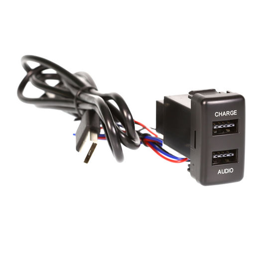 DUAL USB CHARGE & SYNC TO SUIT TOYOTA (22MM X 40MM)