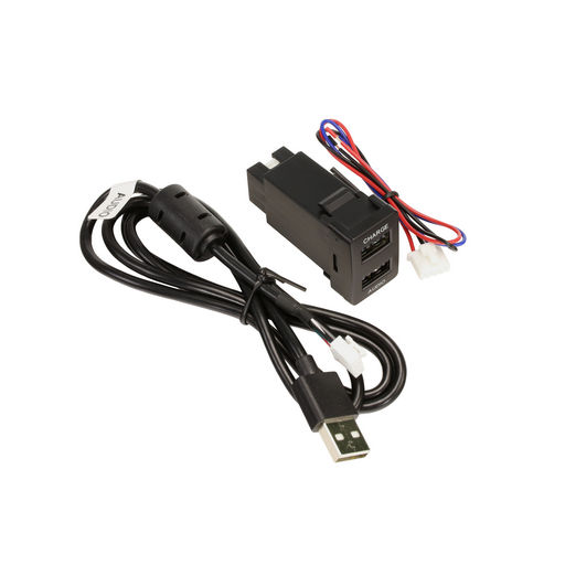 DUAL USB CHARGE & SYNC TO SUIT TOYOTA (21MM X 32MM)