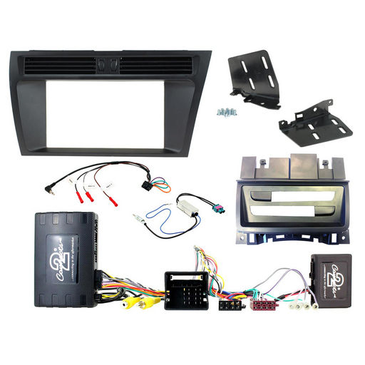 DOUBLE DIN BLACK INSTALL KIT TO SUIT AUDI - A4 & A5 (AMPLIFIED & MMI)