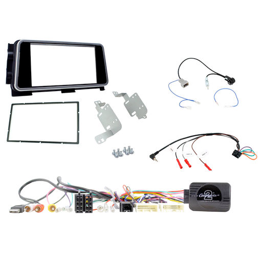 DOUBLE DIN INSTALL KIT TO SUIT NISSAN MICRA (GLOSS BLACK)