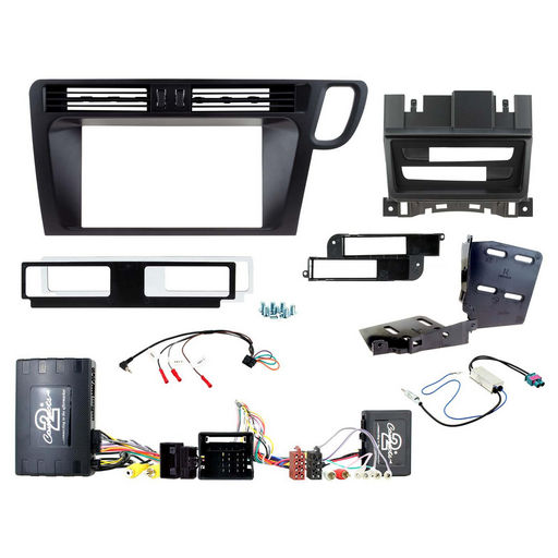 DOUBLE DIN MATTE BLACK INSTALL KIT TO SUIT AUDI - Q5 (MMI, MOST AMPLIFIED)