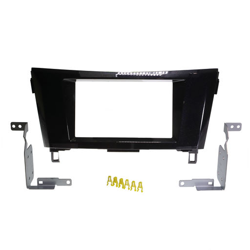 DOUBLE DIN GLOSS BLACK FACIA KIT TO SUIT NISSAN - VARIOUS MODELS