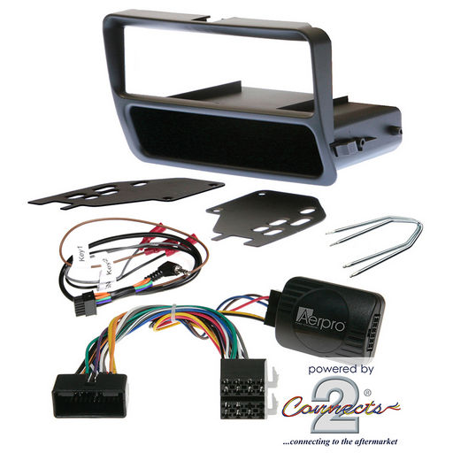 SINGLE DIN INSTALL KIT TO SUIT FORD FALCON AU SERIES II & III (BLACK)