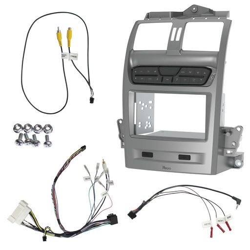 DOUBLE DIN SILVER INSTALL KIT TO SUIT FORD FALCON BA-BF & TERRITORY SX-SY