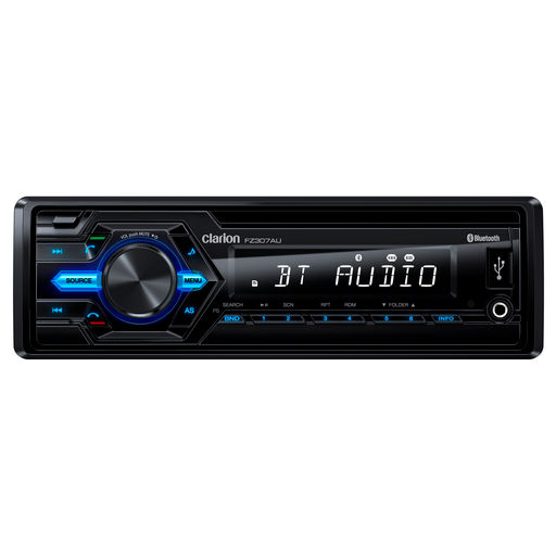 SINGLE DIN MECHLESS AUDIO RECEIVER WITH BT / USB / AUX / SD