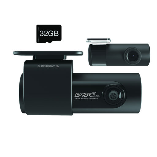 DUAL DASH/REAR CAM FULL HD 1080p WIFI & GPS