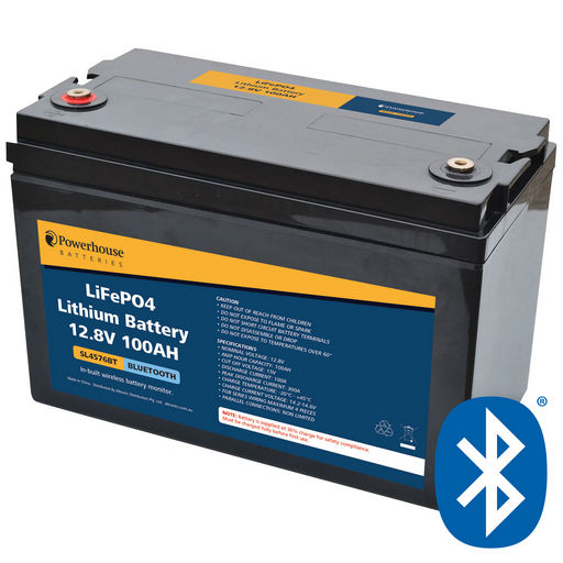 12.8V 100AH LIFEPO4 BATTERY - BLUETOOTH®
