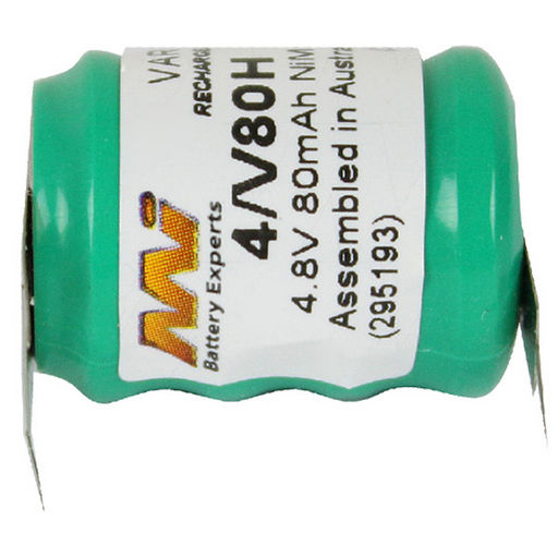 4/V80H D+10mm S- 4.8V NiMH 70mAh