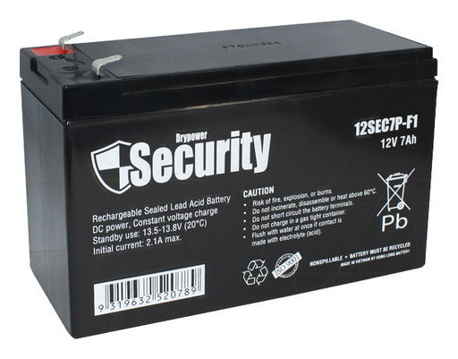 SECURITY REPLACEMENT BATTERY 12V 7AH
