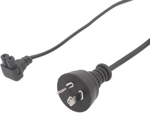 IEC-C7 TO MAINS POWER CORD - RIGHT ANGLED