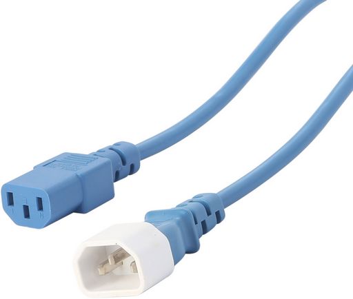 IEC C13 TO C14 EXTENSION CORD - BLUE