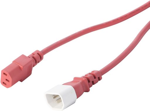 IEC C13 TO C14 EXTENSION CORD - RED