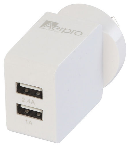 <NLA>DUAL USB AC CHARGER 3.4A AERPRO