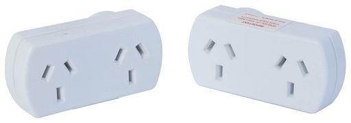 <OLD>DOUBLE ADAPTOR TWIN PACK - PROTECTED