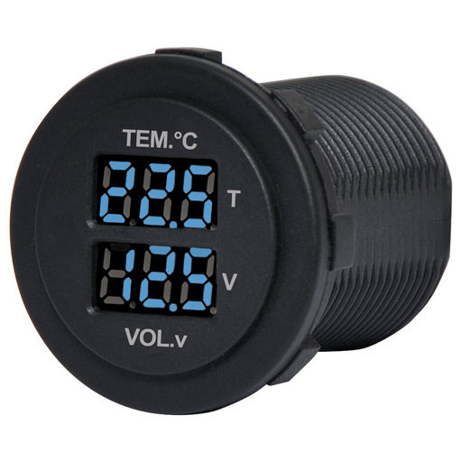 PANEL MOUNT VOLT METER & THERMOMETER
