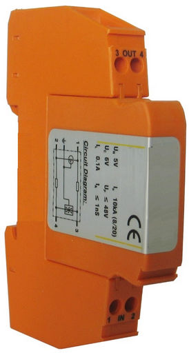 LOW VOLTAGE SURGE PROTECTOR FOR DIN RAIL MOUNTING