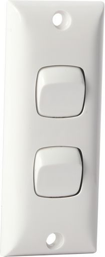 ARCHITRAVE SWITCH DUAL GANG - HPM CLASSIC