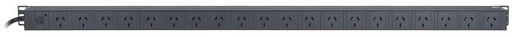 VERTICAL POWER RAIL SURGE PROTECTED 20 WAY GPO PDU - 1080MM - 10A GPO INPUT