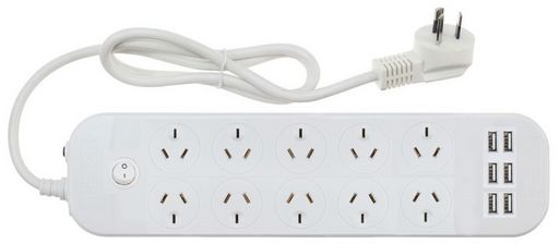 10 WAY POWER BOARD WITH USB CHARGER