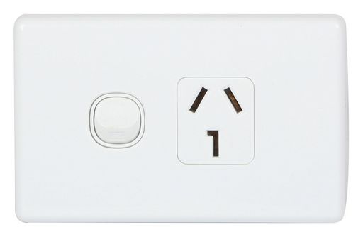 HORIZONTAL WALL POWER OUTLET 25A