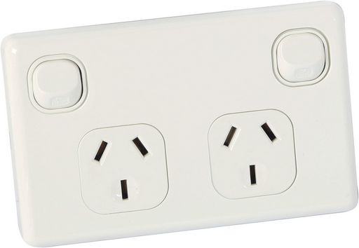 HORIZONTAL WALL POWER OUTLET