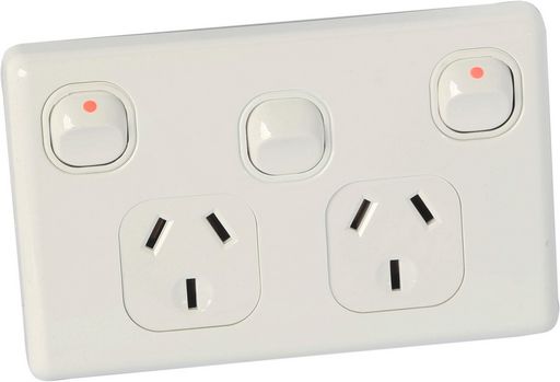 SLIMLINE WALL POWER OUTLET PLUS