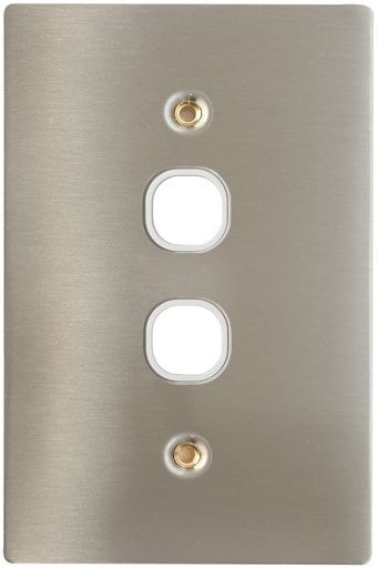 CLIPSAL® COMPATIBLE WALL PLATE METALLIC