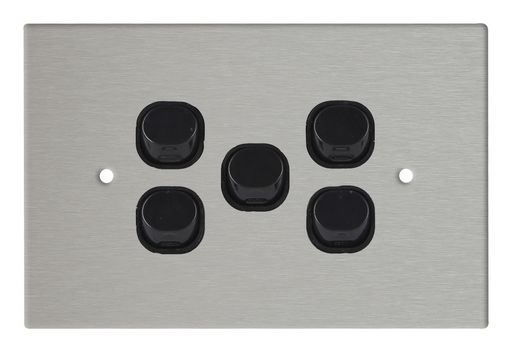 HORIZONTAL SWITCH WITH STAINLESS STEEL WALL PLATE