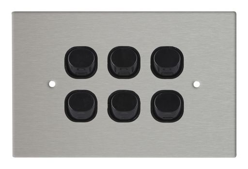 HORIZONTAL SWITCH WITH STAINLESS STEEL WALL PLATE