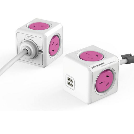 POWERCUBE EXTENDED USB - 4 POWER OUTLETS + 2 USB