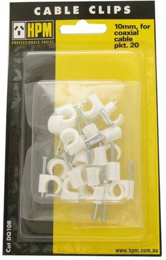 CABLE CLIPS COAX & POWER CORD