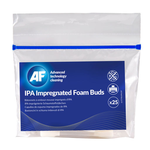 25 IPA Impregnated Foam Buds