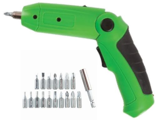 <NLA>ELECTRIC SCREWDRIVER WITH 18 BITS