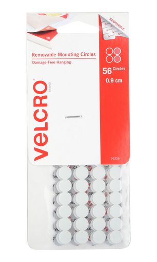 VELCRO® BRAND REMOVABLE MOUNTING CIRCLES 9MM