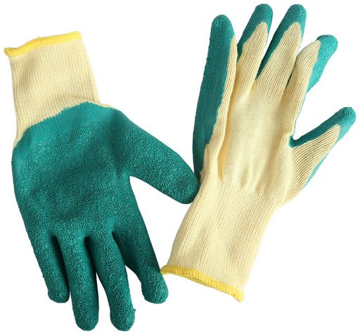GLOVES COTTON WITH LATEX GRIP
