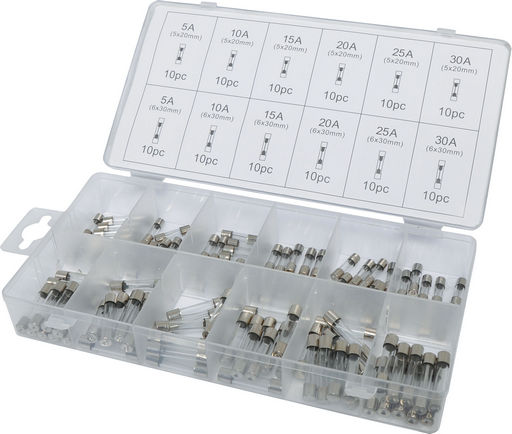 3AG GLASS FUSE KIT MGC 5A-30A - 120 PIECES