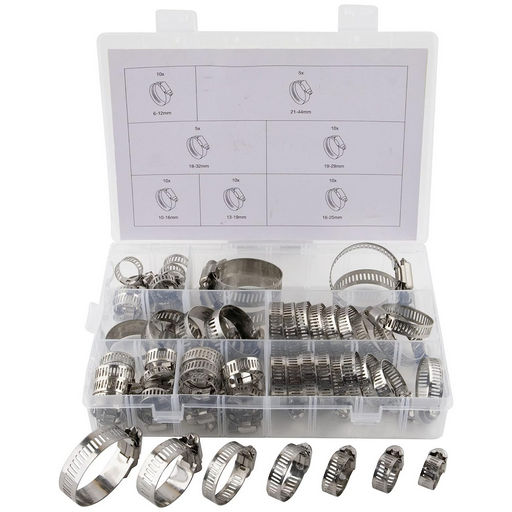 STAINLESS STEEL HOUSE CLAMP KIT - 60 PIECES