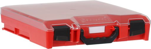 STORAGETEK SMALL ABS CASE RED - CLEAR LID