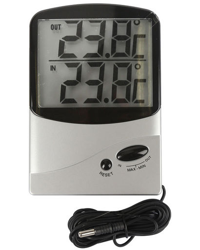 THERMOMETER WITH WIRED REMOTE SENSOR