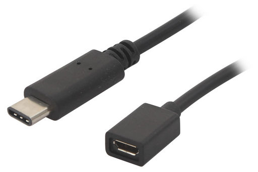 USB 3.1 TYPE-C M TO MICRO-USB F CABLE 0.2M